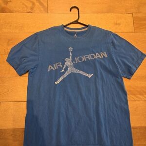 Jordan Blue Tee with Silver Logo